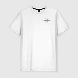 Футболка slim-fit Военно-воздушные силы: эмблема, цвет: белый