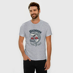 Футболка slim-fit Shark team, цвет: меланж — фото 2