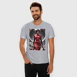 Футболка slim-fit Ада Вонг из Resident Evil, цвет: меланж — фото 2