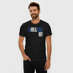 Футболка slim-fit Dallas in, цвет: черный — фото 2