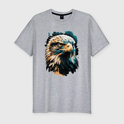 Мужская slim-футболка Взгляд хищника