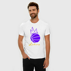 Футболка slim-fit Короли Лейкерс, цвет: белый — фото 2