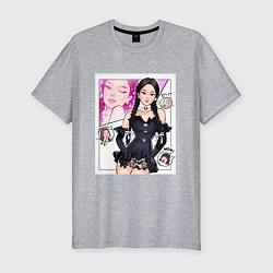 Мужская slim-футболка Blackpink - Jennie