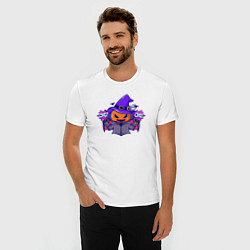 Футболка slim-fit Pumpkin gamer, цвет: белый — фото 2