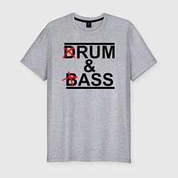Футболка slim-fit Drum and bass color, цвет: меланж