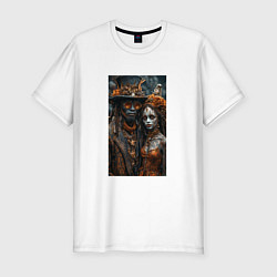 Футболка slim-fit Voodoo people, цвет: белый