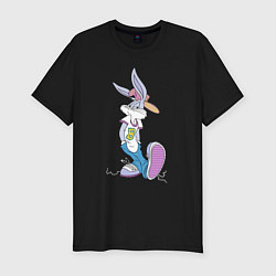 Футболка slim-fit Bugs Bunny in the sneakers, цвет: черный