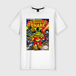 Мужская slim-футболка Баки о хэр