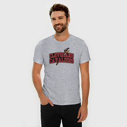 Футболка slim-fit NBA Cleveland, цвет: меланж — фото 2