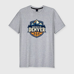 Мужская slim-футболка Из города Денвер