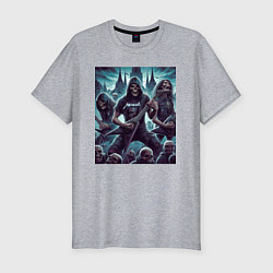 Мужская slim-футболка Metallica - thrash metal