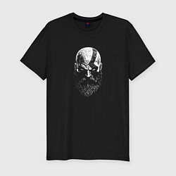 Футболка slim-fit Кратос черно-белый, цвет: черный