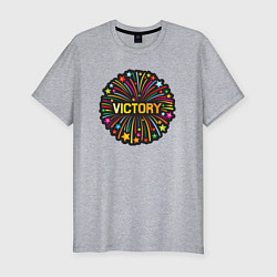 Футболка slim-fit Victory, цвет: меланж
