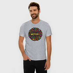 Футболка slim-fit Victory, цвет: меланж — фото 2