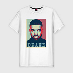 Футболка slim-fit Drake, цвет: белый