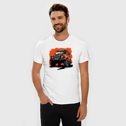 Футболка slim-fit Jeep road, цвет: белый — фото 2