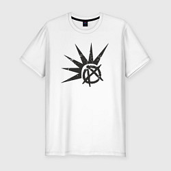 Футболка slim-fit Anarchy punks, цвет: белый