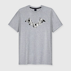 Футболка slim-fit Batman logo: Vengeance, цвет: меланж