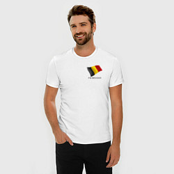 Футболка slim-fit Я Бельгиец - патриотизм, цвет: белый — фото 2