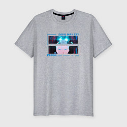 Футболка slim-fit Devil May Cry - Vergil, цвет: меланж