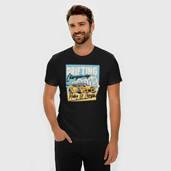 Футболка slim-fit Drifting championship, цвет: черный — фото 2