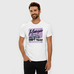 Футболка slim-fit Midnight drifting, цвет: белый — фото 2