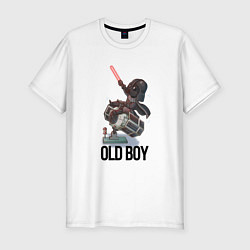 Футболка slim-fit Old boy, цвет: белый