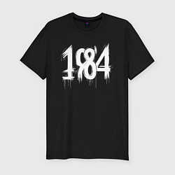 Футболка slim-fit Белый год 1984, цвет: черный