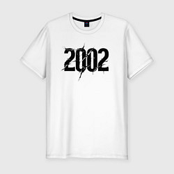Футболка slim-fit Разрушенный 2002, цвет: белый