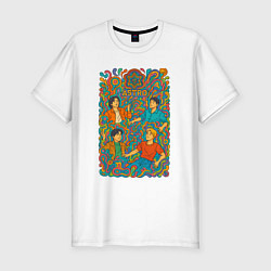 Мужская slim-футболка Astro психоделика