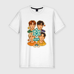 Мужская slim-футболка Astro в виде стикеров