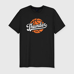Футболка slim-fit Thunder ball, цвет: черный