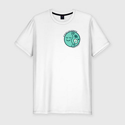 Футболка slim-fit Окрошка на кефире, цвет: белый