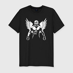 Футболка slim-fit Конор Макгрегор с крыльями, цвет: черный
