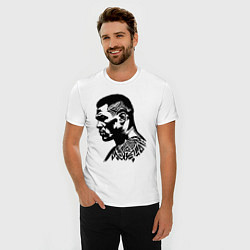 Футболка slim-fit Профиль Майка Тайсона, цвет: белый — фото 2