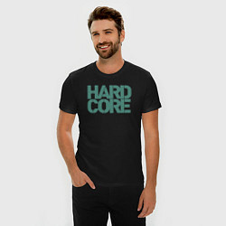 Футболка slim-fit Hardcore life, цвет: черный — фото 2