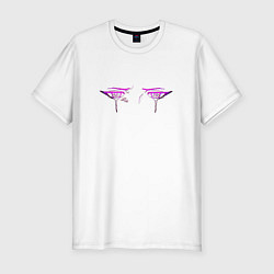 Футболка slim-fit The Eyes of Eternity - Cyberpunk, цвет: белый