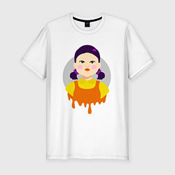 Мужская slim-футболка Кукла убийца