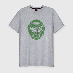 Футболка slim-fit Doom slayer logo, цвет: меланж