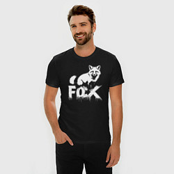 Футболка slim-fit Лисий стиль, цвет: черный — фото 2