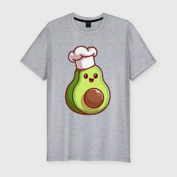 Футболка slim-fit Повар авокадо, цвет: меланж