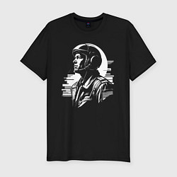 Футболка slim-fit Авиатор в урбанистическом стиле, цвет: черный