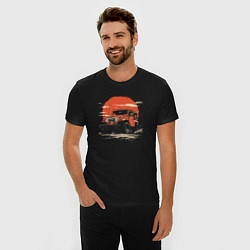 Футболка slim-fit Sunny jeep, цвет: черный — фото 2