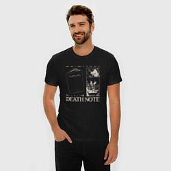 Футболка slim-fit Тетрадь смерти постер, цвет: черный — фото 2
