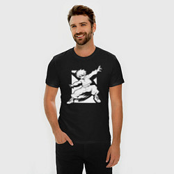 Футболка slim-fit Брейк-данс Киллуа, цвет: черный — фото 2