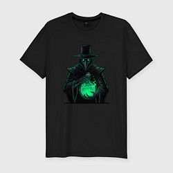 Футболка slim-fit Чумной доктор с колбой, цвет: черный