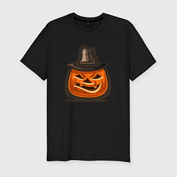 Футболка slim-fit Pumpkin hat, цвет: черный