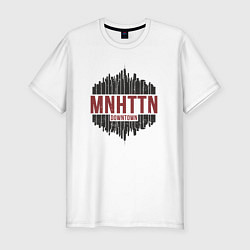 Футболка slim-fit Manhattan downtown, цвет: белый