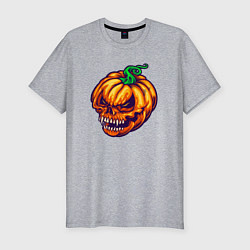 Футболка slim-fit Monster pumpkin, цвет: меланж