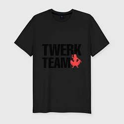 Футболка slim-fit Twerk team, цвет: черный